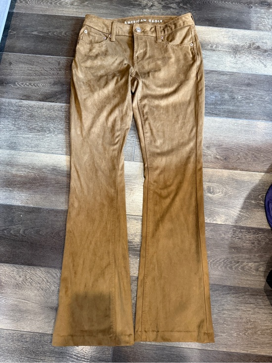 American Eagle Outfitters Pants - American Eagle Outfitters Women's Brown Faux- Suede Pants